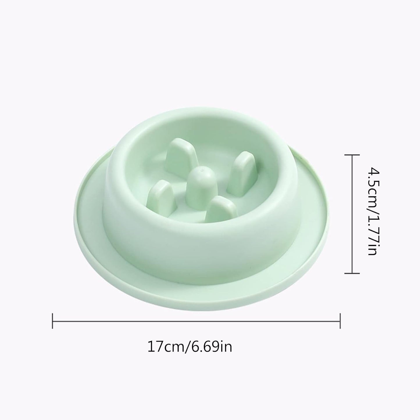 Dog Slow Feeder Round Bowl Interactive Fun Shape Durable Bowls Bloat Stop Preventing Choking For Medium Small Dogs Pet Slow Food Bowl