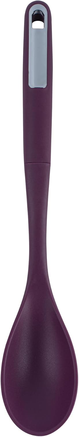 Restaurantware Silicone Utensil Set Pack of 1 Non-Slip Handle 6-Piece Kitchen Tool Set, Heat-Resistant Dishwasher-Friendly Cooking Accessories, Durable Purple Cooking Utensils