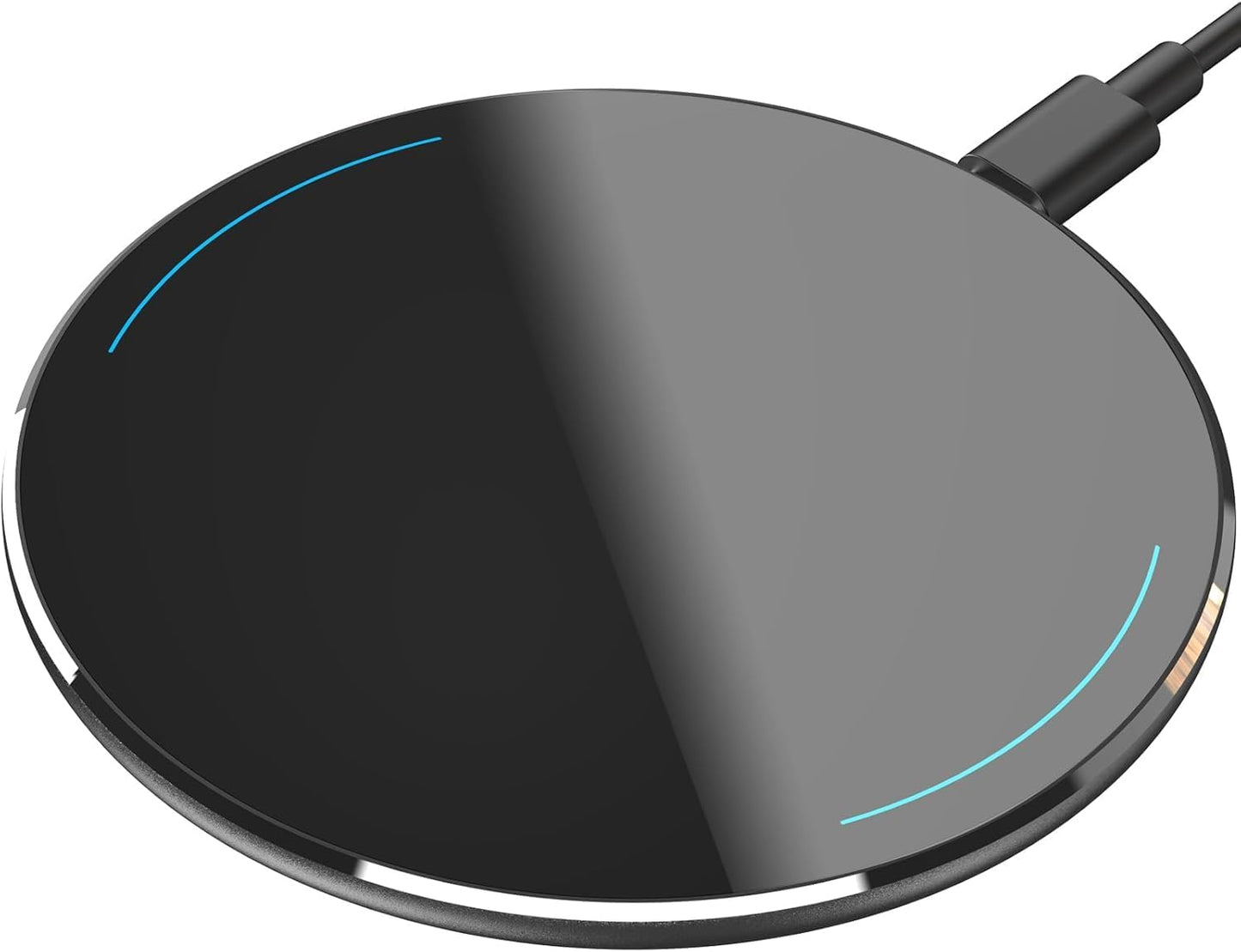 TOZO 2025 W1 New Anti-Slip Wireless Charger 15W Max Fast Wireless Charging Pad Compatible with iPhone 17/16/16 Plus/16 Pro Max /15/14/13/SE Series, Samsung Galaxy S25/S24/S23 Series, Black