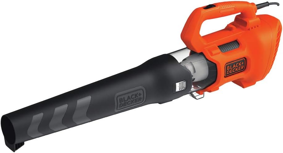 BLACK + DECKER Electric Leaf Blower, Hand Held Blowers for Lawn Care, Up to 450 CFM and 140 MPH Power, Axial, Lightweight, Corded (BEBL750)