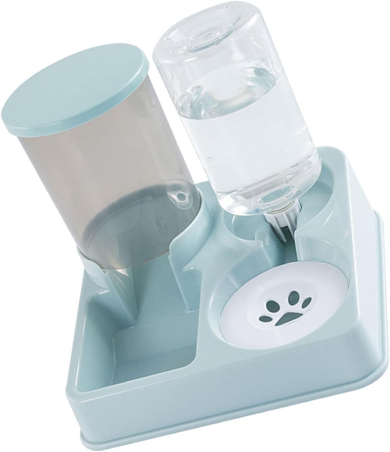 2 in 1 Pet Drinking Fountain Pet Water Dispenser Automatic Water Source for Small Pets Large Capacity Dog Feeder Dispenser