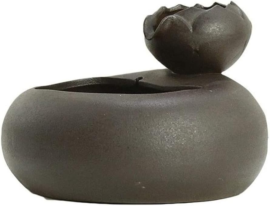 Fountain Pet Suppties Automatic Cat Water Fountain,Super Mute Ceramics Pet Water Dispenser for Cat and Small Dogs Pet Water Dispenser (Color : Brown)