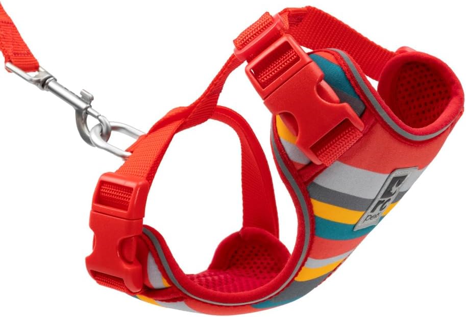 RC Pets Adventure Kitty Cat Harness | Adjustable Airmesh Vest with D-Ring and 6ft Leash for Walking and Travel | Multi Stripes, Medium