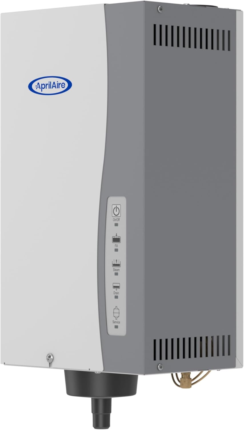 AprilAire 800 Whole-House Steam Humidifier, Automatic Steam Humidifier, Large Capacity Whole-House Humidifier for Homes up to 10,300 Sq. Ft., White