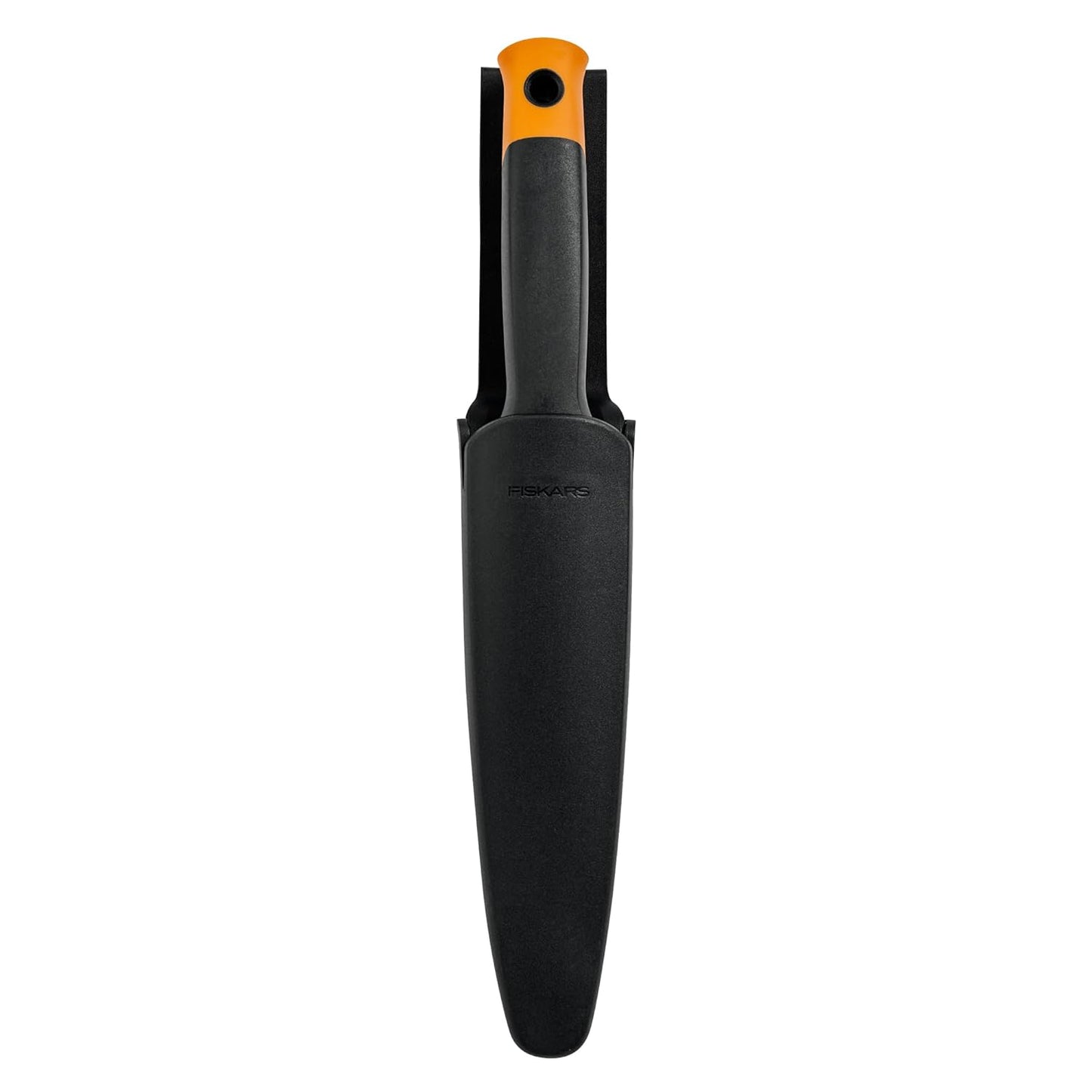 Fiskars Hori Hori Garden Knife with Sheath, Multi-Purpose Heavy Duty Gardening Hand Tool for Weeding, Planting, Digging with Hanging Hole