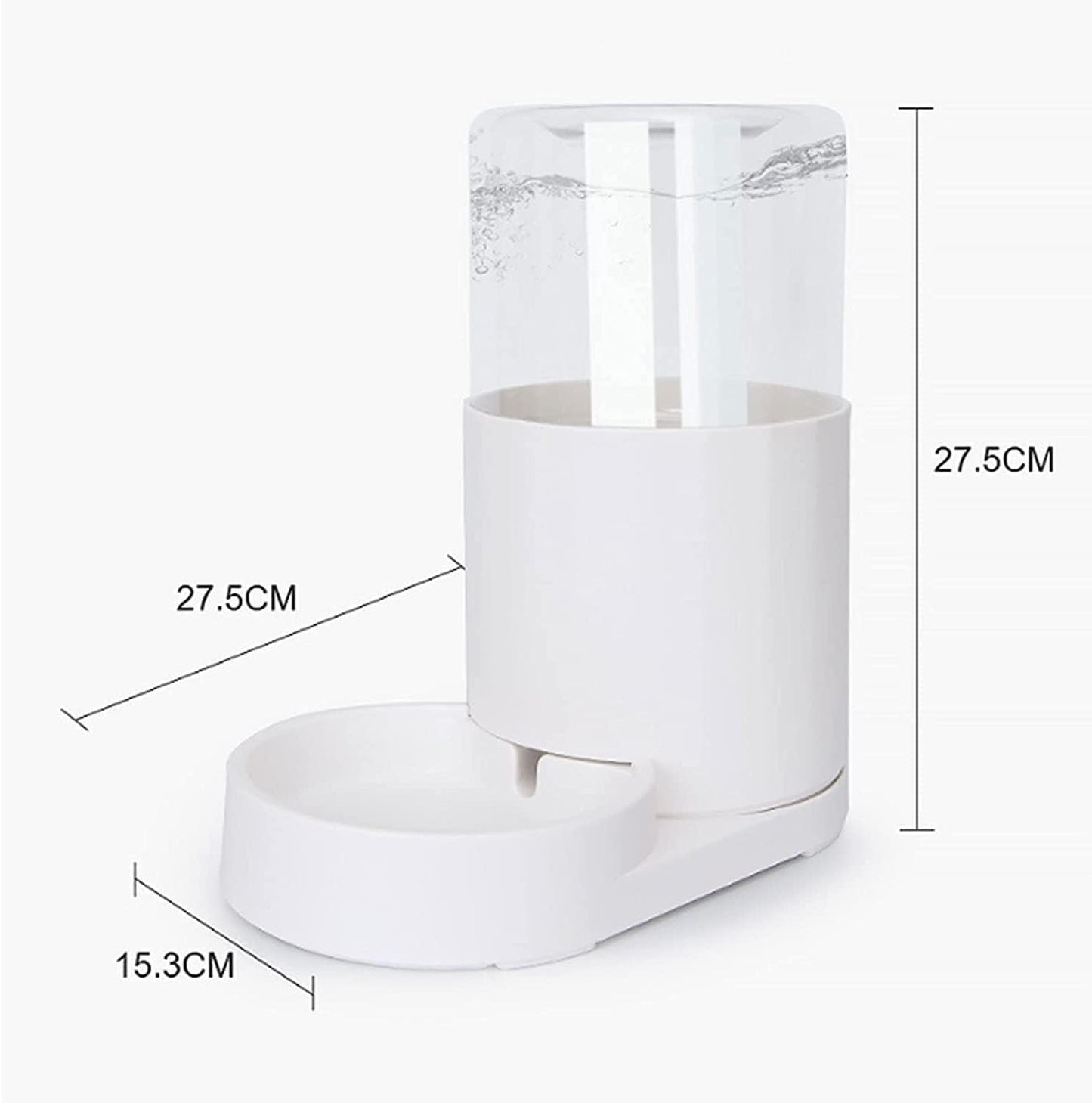 Water Dispenser 2 Pack Automatic Cat Feeder and Water Dispenser in Set,2.5L Gravity Pet Food Feeder and Water Dispensers for Cats Dogs Feeding Drinking cat Fountain