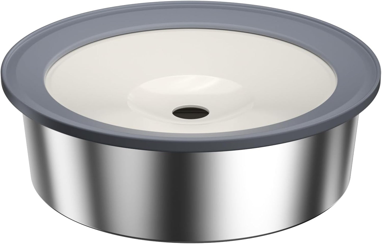 No Spill Dog Water Bowl, 1.5L Stainless Steel Slow Drinking Water Dish Dispenser, Spilling Drip & Splash Proof Slobber Stopper for Dogs Cats Messy Drinkers