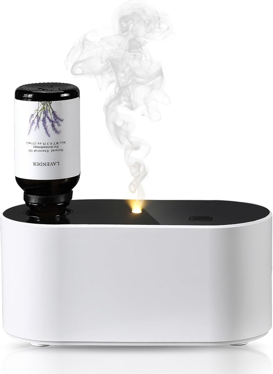Waterless Diffuser for Essential Oil, Battery Operated Scent Air Aromatherapy Diffuser, Mini Aroma Diffusers with 3 Intermittent Mist Modes, Cycle Start for 400-700 sq.ft Home Office Bedroom.
