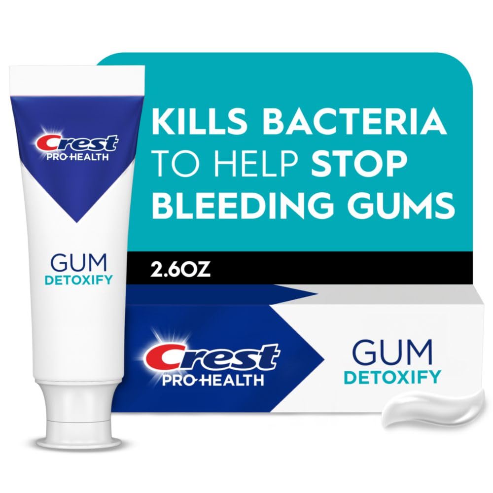 Crest Pro-Health Gum Detoxify Deep Clean Toothpaste 2.6 oz - Anticavity, Antibacterial Flouride Toothpaste, Clinically Proven, Gum and Enamel Protection, Plaque Control