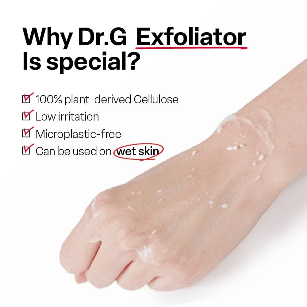 Dr. G Brightening Peeling Gel - Korean Skincare for Glowy Skin - Aqua Gommage Facial Exfoliator - Hyaluronic Acid, Ceramides, Vitamin C - Smooth Skin Texture, Low Irritation - Bulk Items - 4.23 fl oz