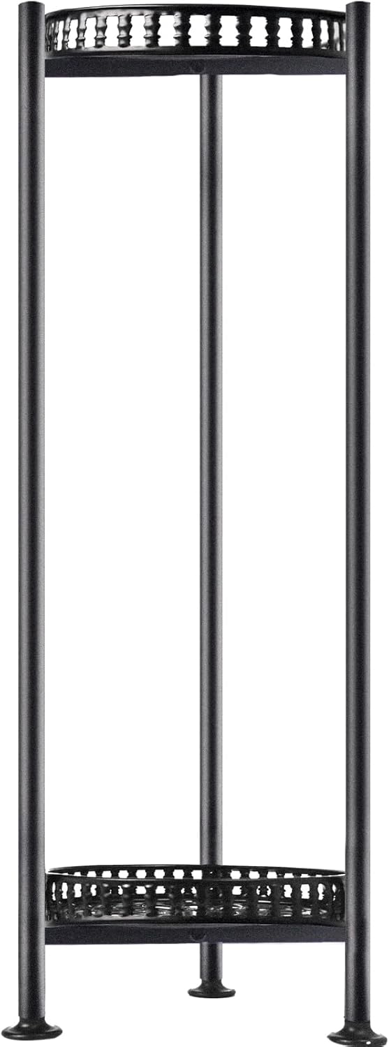 Plant Stand Indoor Outdoor, 30'' Tall Plant Stands, 2 Tier Metal Planter Stand, Flower Stand Plant Pot Holder for Living Room, Corner, Deck