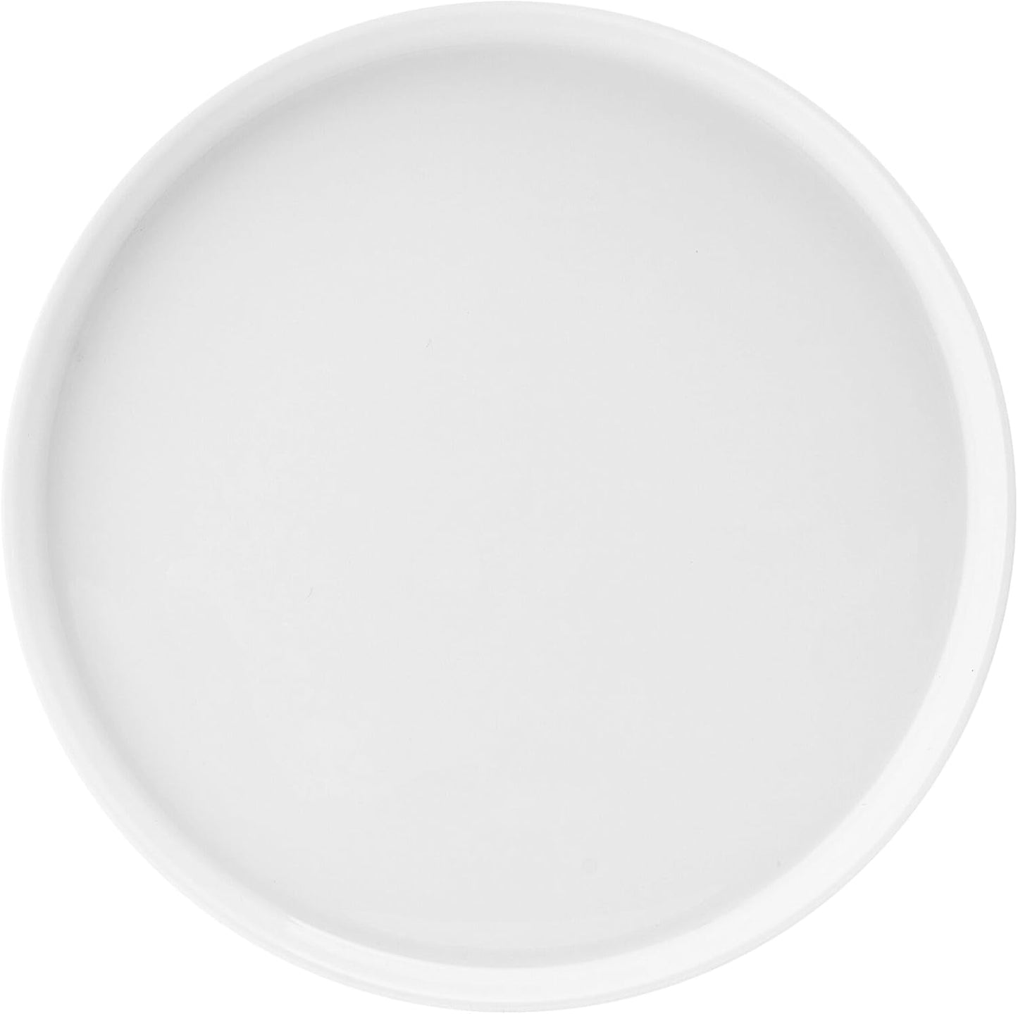 Mikasa Rylee High Rim 12 Piece Bone China Durable Chip Resistant Lightweight Dinnerware Set, Service for 4, White