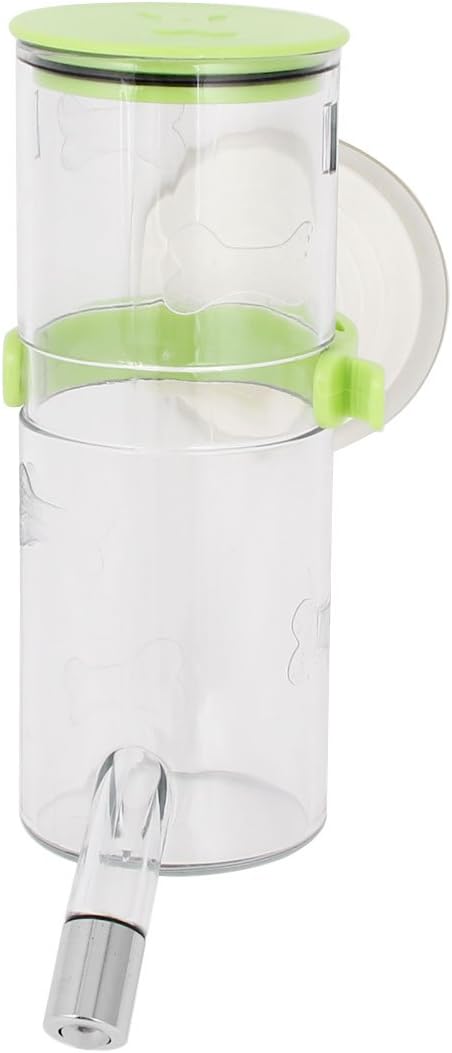 Pet Cat Doggy Drinking Hanging Water Fountain Bottle 400ml Green Clear (id: bdd 222 6d8 d79 7d0