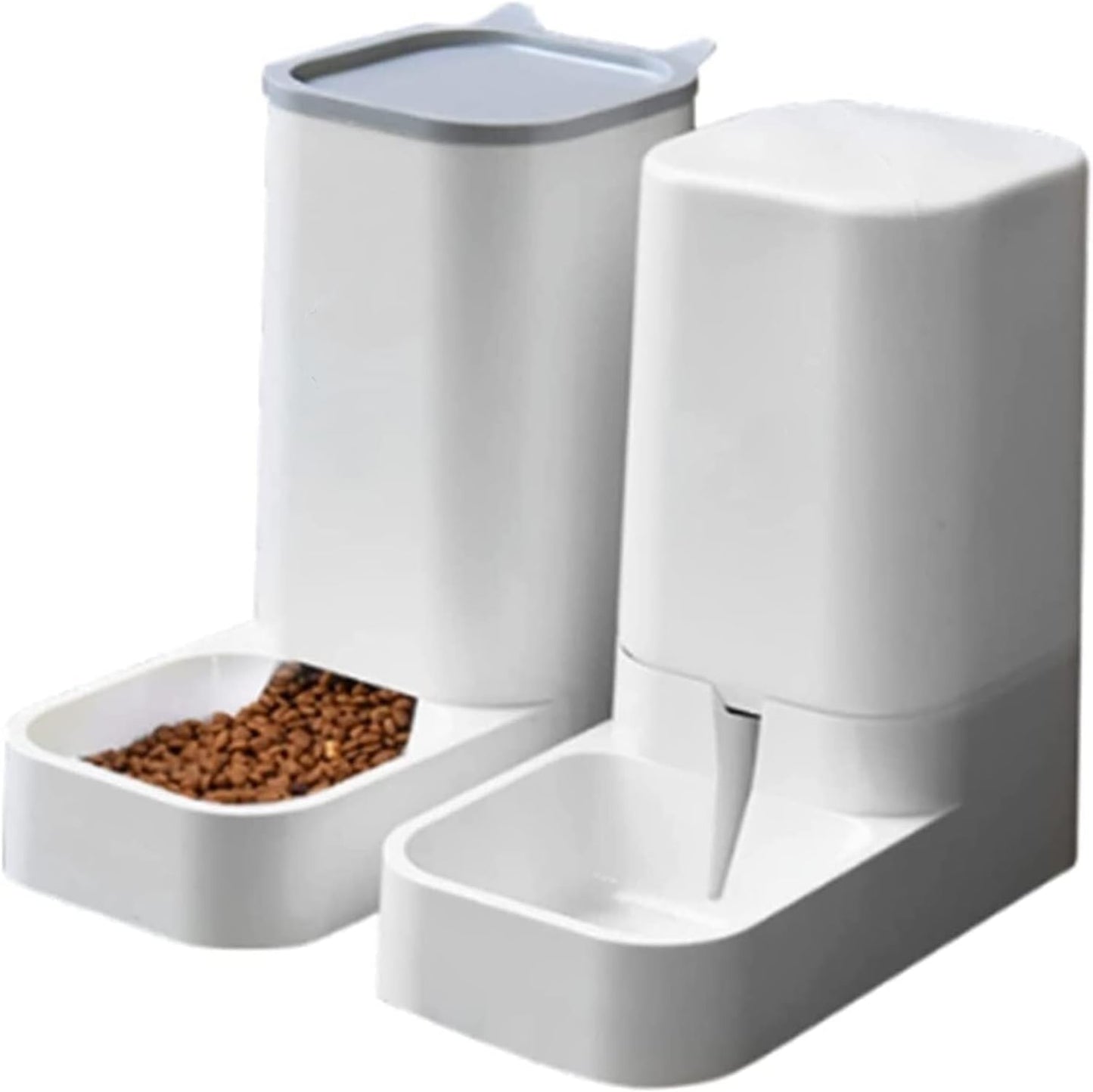 Dispenser Unplugged Pet Feeder Water Dispensers Supplies Set Automatic Gravity Feeder Cat Food, Dog Water Bowl and Automatic Cat Food Dispenser cat Fountain