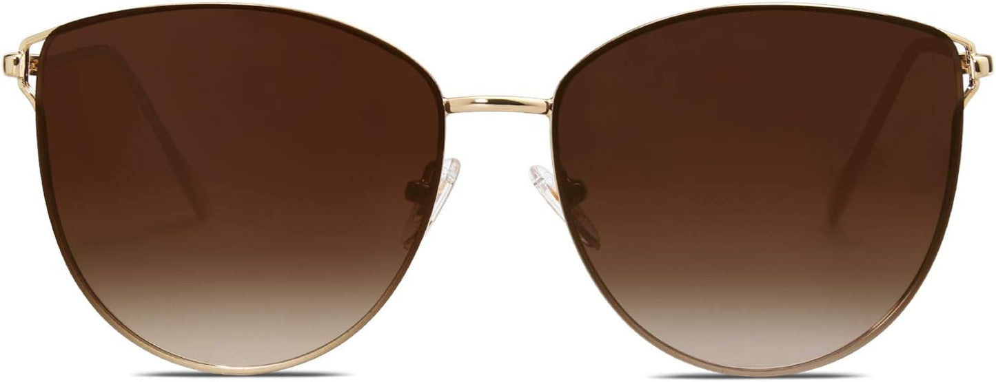 SOJOS Mirrored Flat Lens Fashion Sunglasses for Women SJ1085