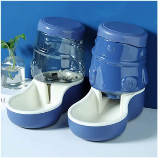 Ives Commercial Pet Fountain Pet Feeder Set, Automatic Cat Feeders and 3.2L Waterer, Auto Gravity Water and Food Dispenser for Small Medium Cat Dog Pet Water Dispenser