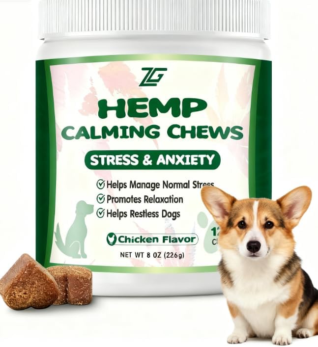 Corgi Calming Chews for Dogs - Supports Relief from Separation, Corgi Barking