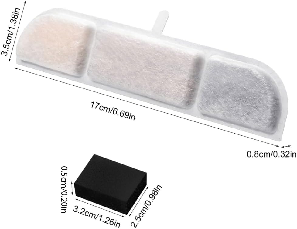 6PCS Cat Fountain Filter Sponges Dog Water Dispenser Filtration System Filters