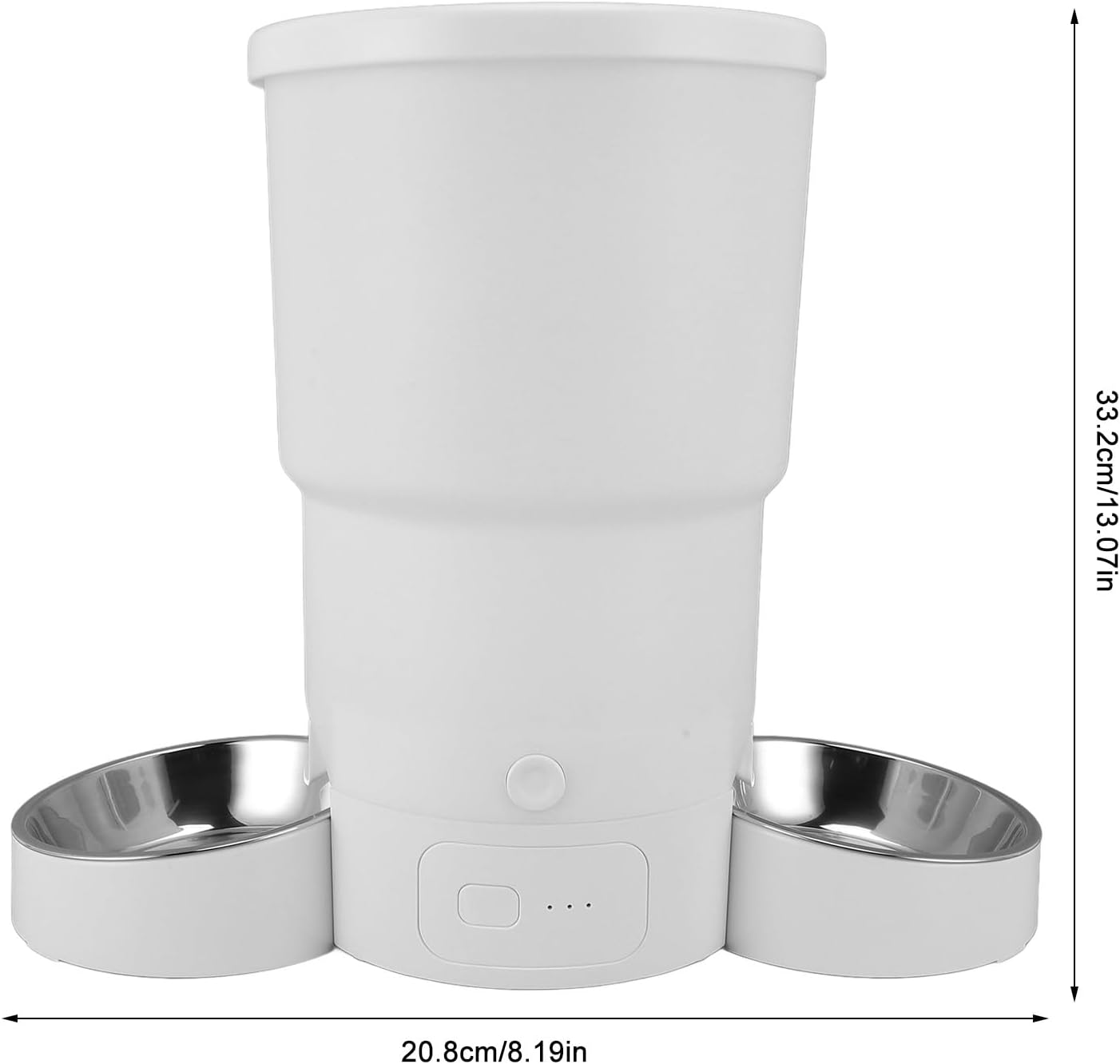 Smart Pet Feeder, Cat Dry Food Dispenser, 5L Capacity Timed Automatic Cat Feeder Pet Food Dispenser with Stainless Steel Bowl & Remote Control and Dogs