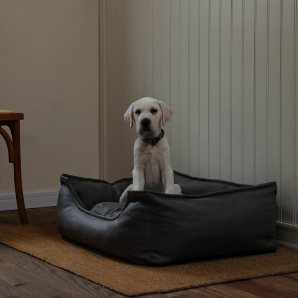 Dog Bed Creative Waterproof Kennel Pet Bed Sofa Cat Kennel Supplies Kennel Sponge Removable and Washable Comfortable Dog Bed Pet Bed (Color : Gray, Size : M:72 * 50 * 20cm) (Coffee XL:104*90*20cm)