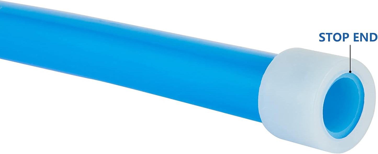 EFIELD 1/2-inch 2 x100 ft Pex-A Tubing/Pipe(All in One) Red & Blue 200 ft, 30 PCS 1/2" Brass Expansion pex Fittings- Elbow Tee Coupler (30 PCS), Expansion Rings (100 Pcs), Pipe Cutter,(XRB1960)