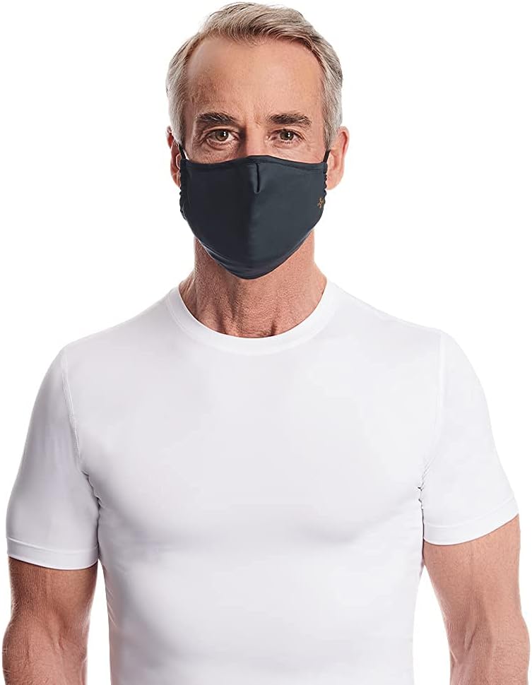 Tommie Copper Community Wear Face Masks I Double Lined, Copper Infused, Ear Straps & Nose Wire, Face Covering (Pack of 2)
