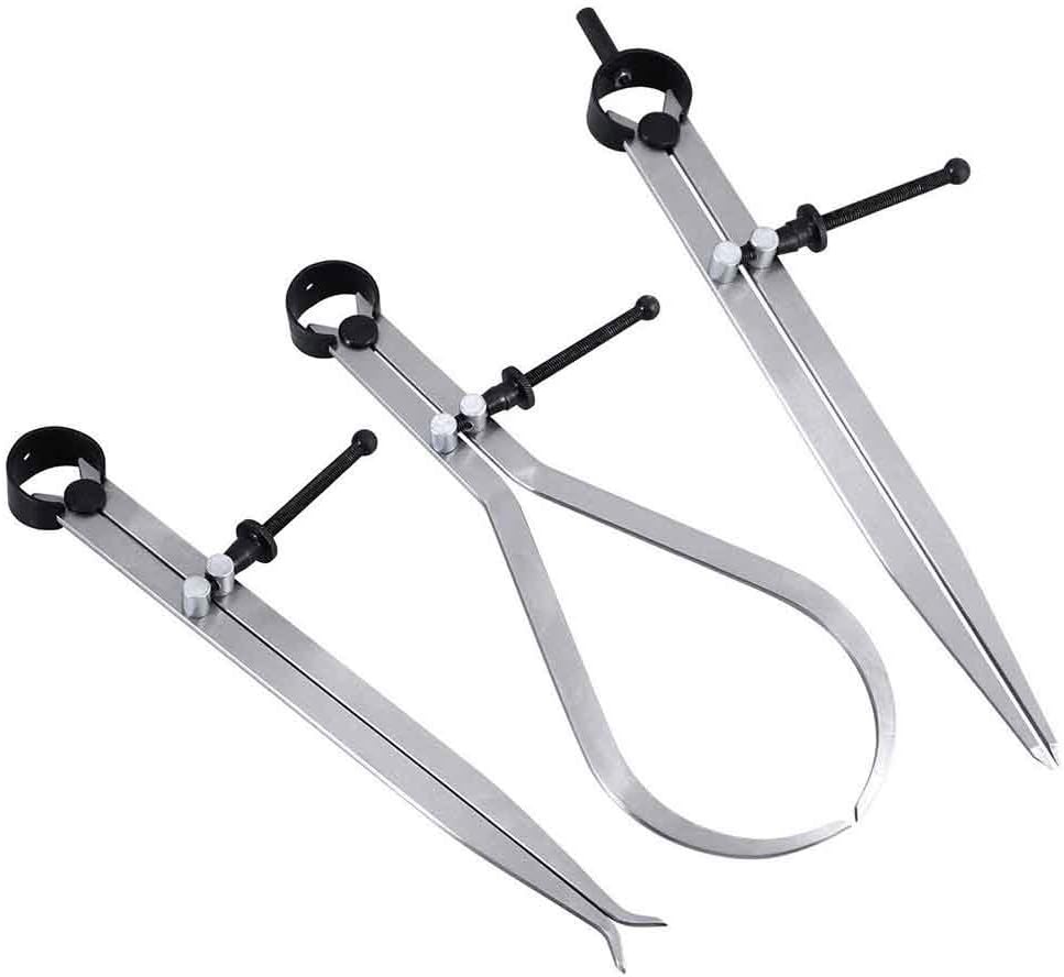 Big Horn 19053C 3 Pieces 8-Inch Spring Caliper / Divider Set