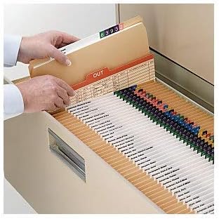 Smead File Folder, Reinforced Straight-Cut Tab, Letter Size, Kraft, 100 Per Box (10710)