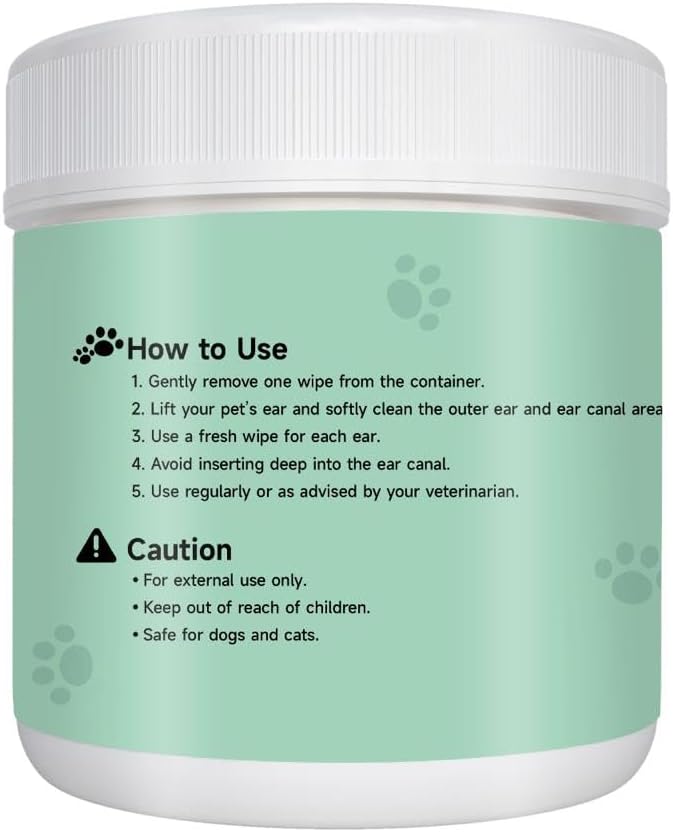 WUME Pet Dental Finger Wipes for Dogs & Cats Vet-Inspired Teeth Cleaning Wipes, Toothbrush Alternative, Gentle, Alcohol-Free, Disposable, 50 Counts