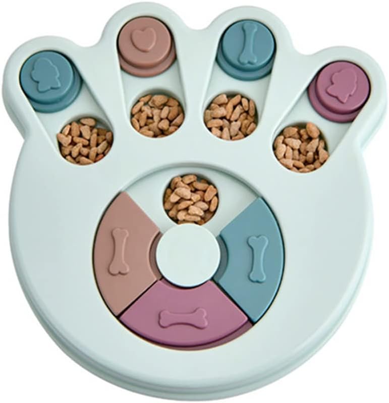 Dog Slow Feeder Interactive Puzzle Toys Dispenser Slowly Eating Bowl Pet Dogs Game (Color : C, Size : One Size) (A One size)