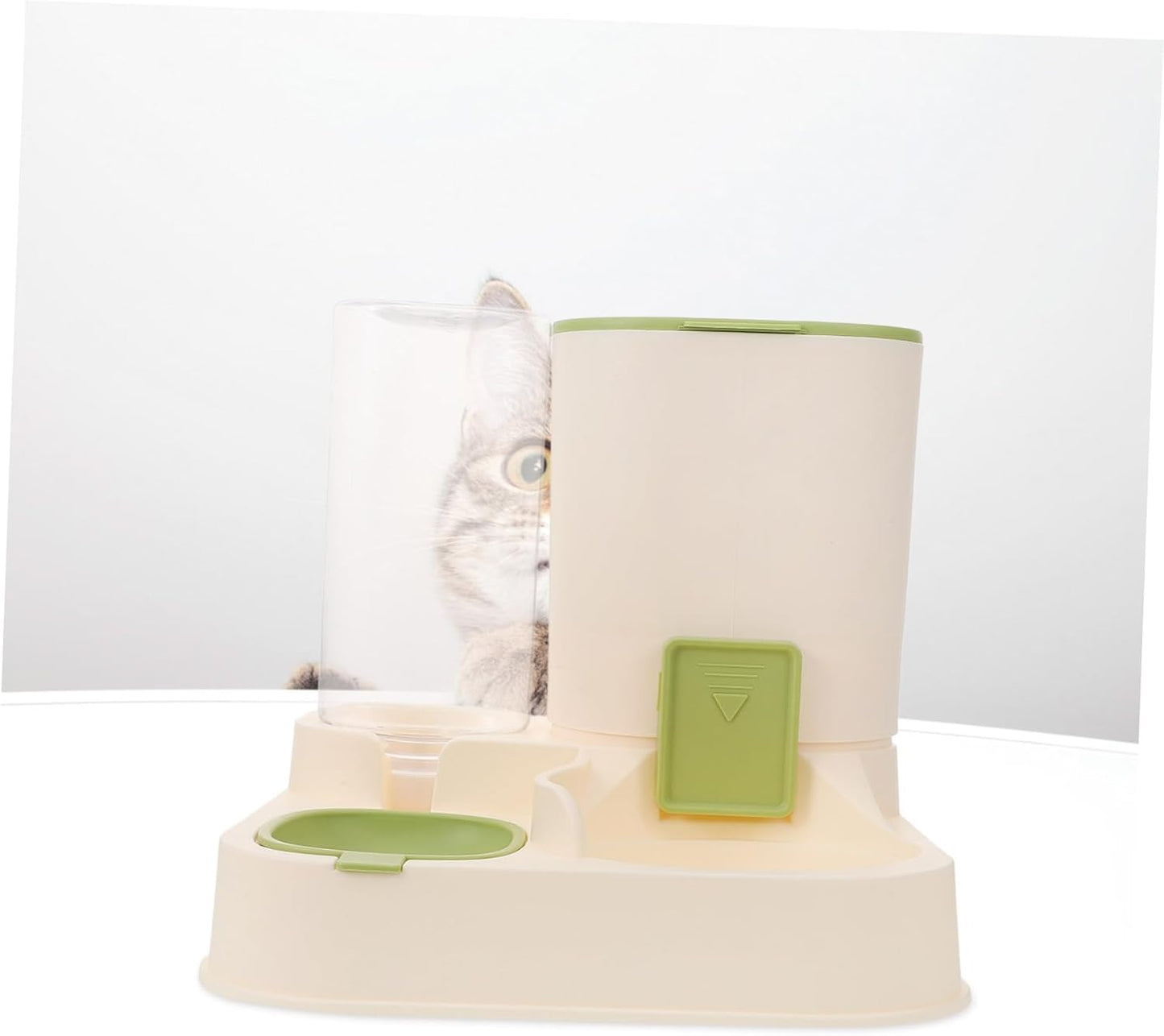 Milisten Automatic Pet Water Dispenser Food Feeder Large Capacity Dry Wet Separation Design for Cats and Dogs Easy to Clean Material Prevents Spills and Keeps Food Fresh