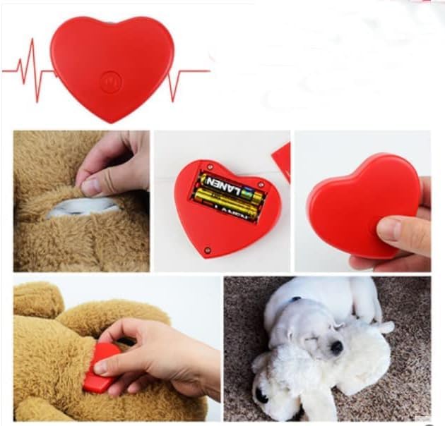 Replacement Heartbeat Box Heartbeat Simulator Box for Puppy Dogs Cats Toy Pets Toys Anxiety Calming Training Behavioral Aid Sleep No Plush Toy