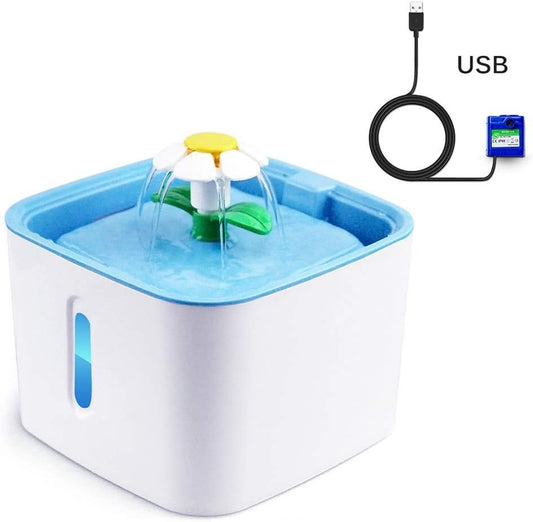 2.5L Automatic Pet Feeder for Cats and Dogs Pig Water Dispenser Electric Water Bowl Dog Water Fountain with LED (Size : Only Filter) (USB)