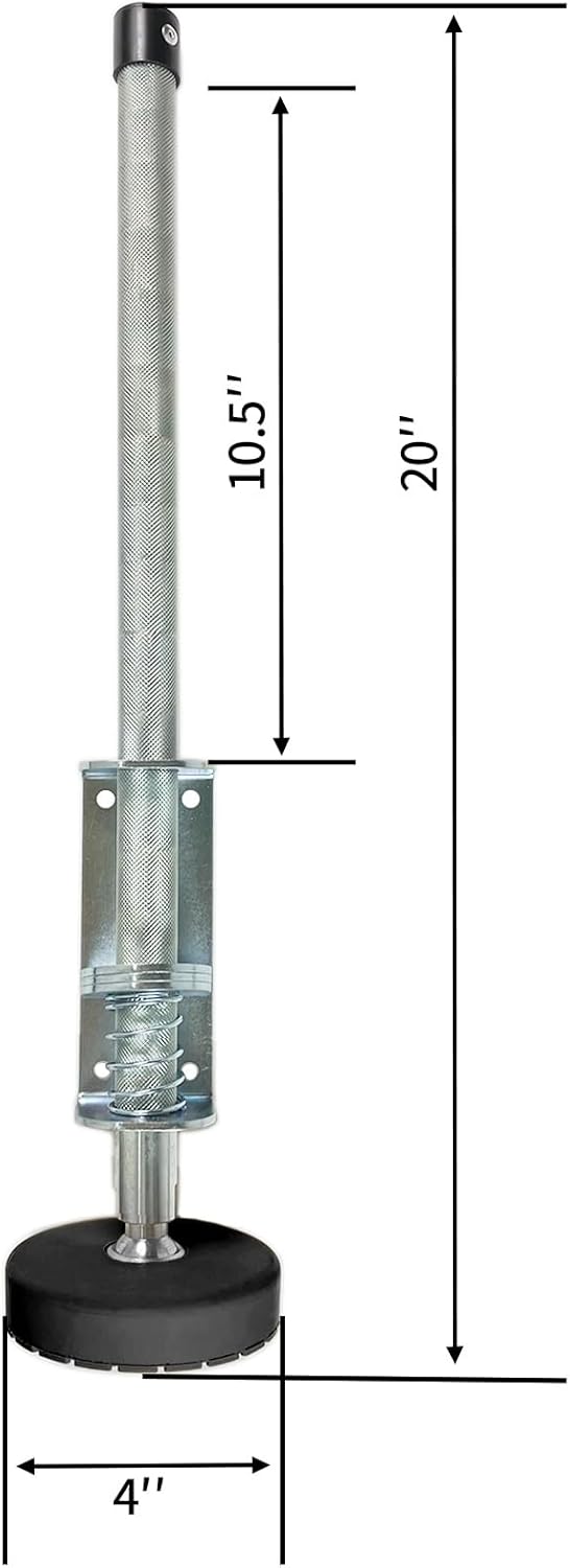 Ladder Leveler Pair with Rubber Feet Orange,Adjustable Ladder Leg Leveler for Extension Ladder Stabilizer Ladder Accessories 20"