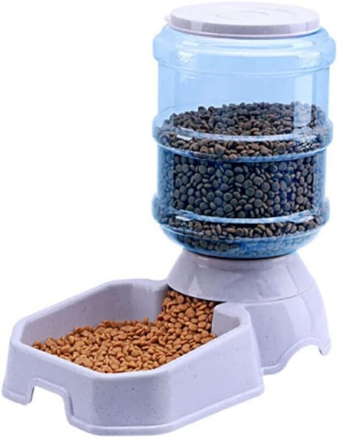 3.8L Pet Automatic Feeder Dog Cat Drinking Bowl for Dog Water Drinking Cat Feeding Large Capacity Dispenser Pet Cat Dog Unplugged Feed Water Pet Supplies cat Fountain (Feeders)