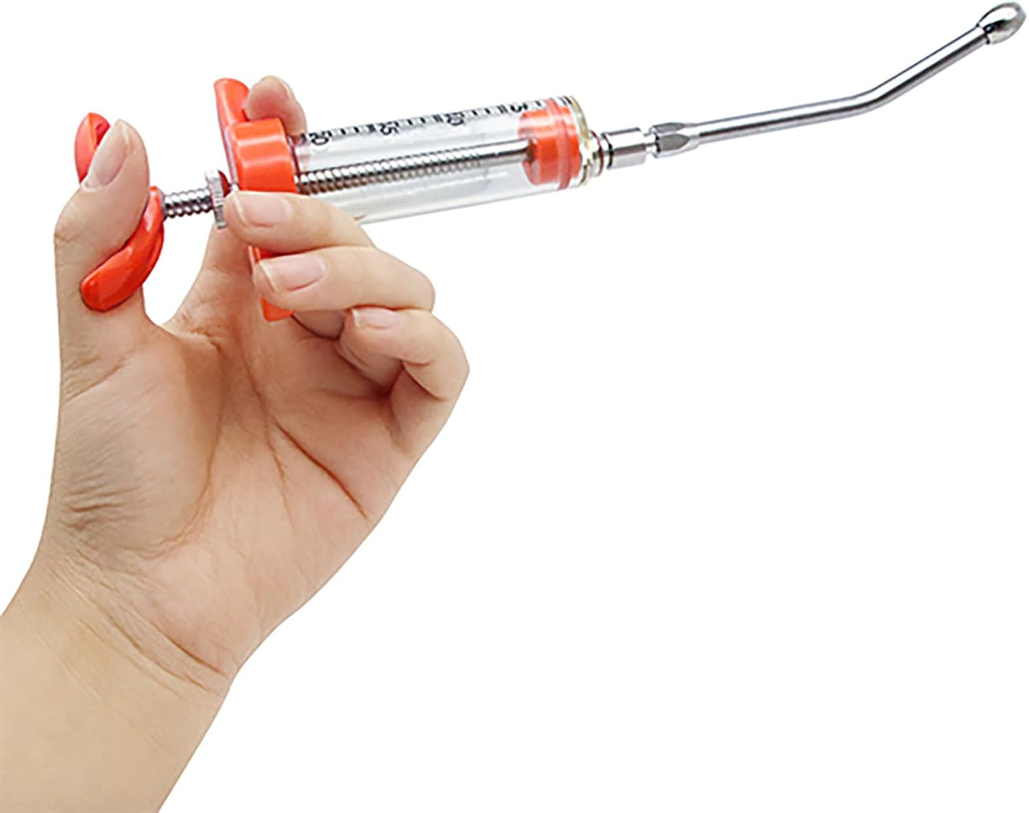 2 Pieces Goat Syringe with 4 Drench Nozzle Adjustable Dosage ,Reusable Drench Syringe for Sheep ,Dog,Goat,Pig, Cat Feeding Supplies(20ML)