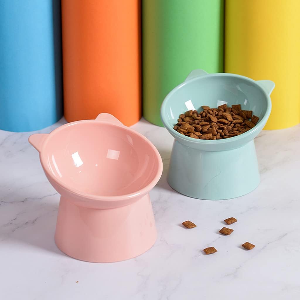 Tilted Raised for Food Bowl Neck for Anti Vomiting 45 Degree Elevated Slanted Stand Bowls