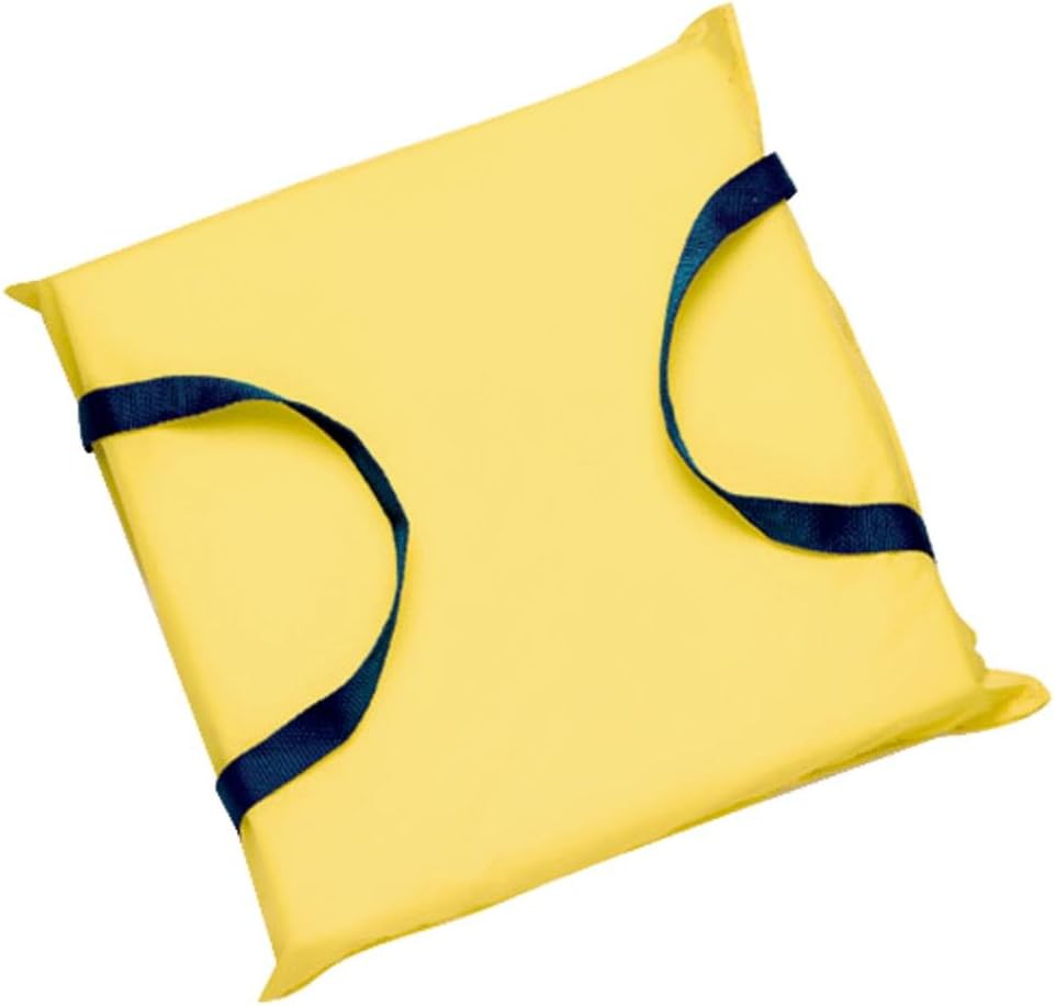 Seachoice Emergency Marine Foam Flotation Cushion, Square, 15 in. X 15 in, Safety Yellow