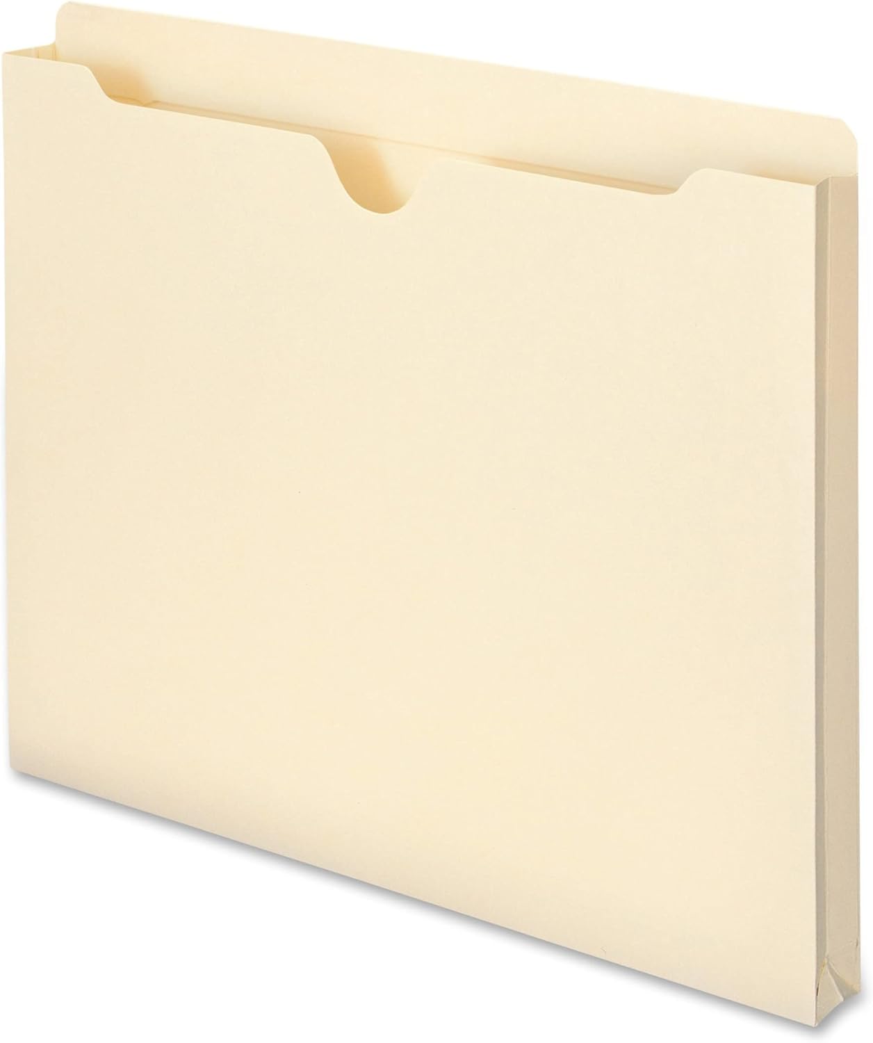 Smead File Jacket, Reinforced Straight-Cut Tab, 1" Expansion, Letter Size, Manila, 50 per Box (75520)
