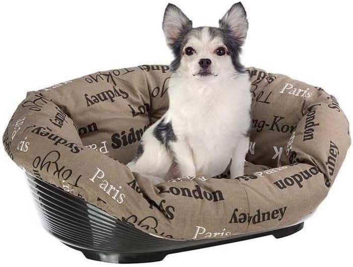 Ferplast 70222999ZP Sofa 2 Cat Bed Blue Checked