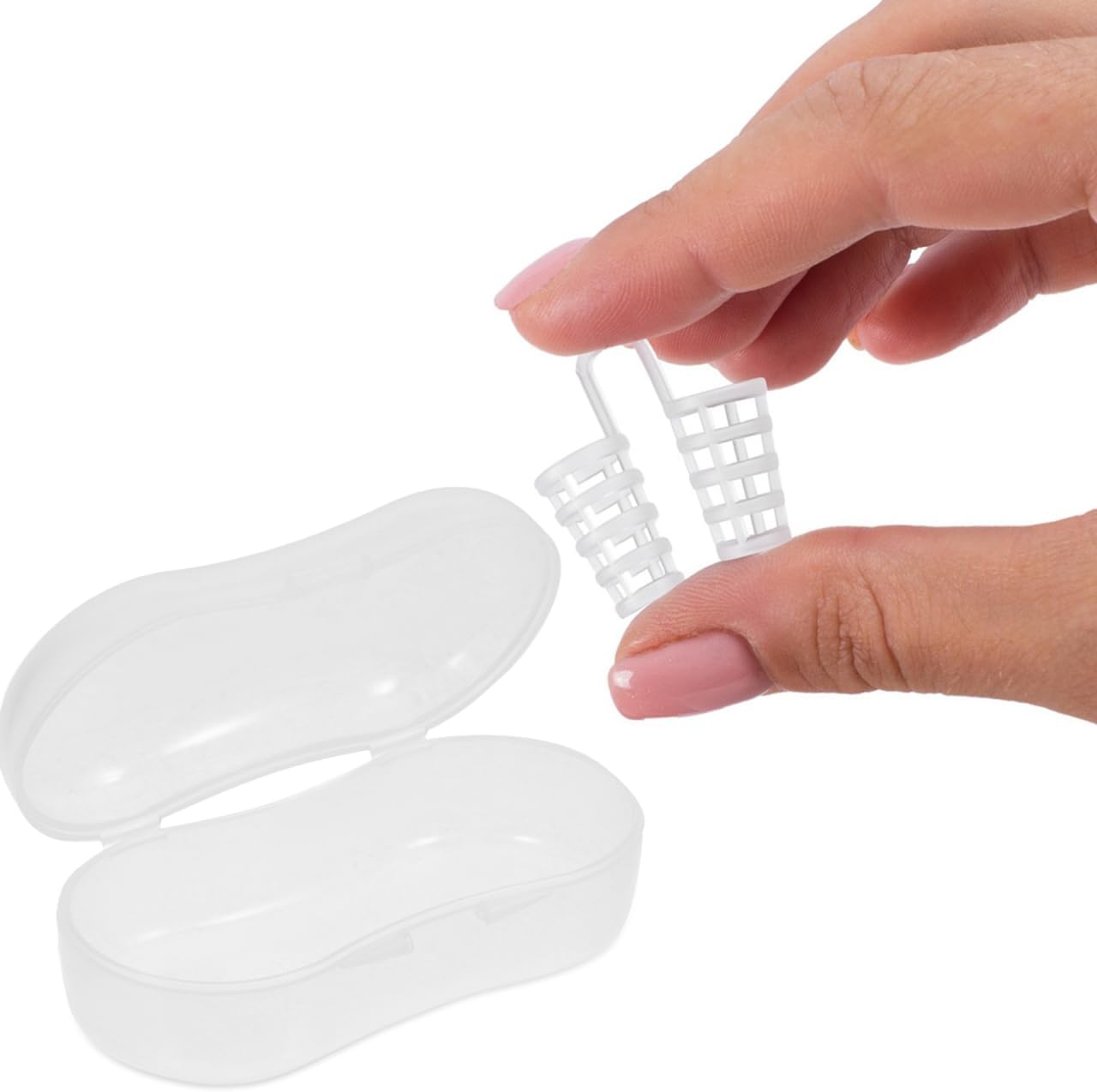 HEALLILY 20Pcs Dog Finger Toothbrush Storage Box Portable Transparent Case Compact Design Easy to Carry for Pet Dental Care