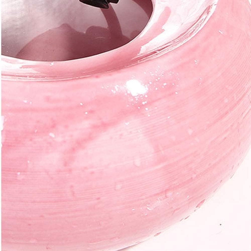 Fountain Ceramic Cat Water Dispenser Pet Smart Water Fountain for cat Dogs Automatic Circulation Flow Water Feeder Super Quiet Pet Water Dispenser (Color : Pink)