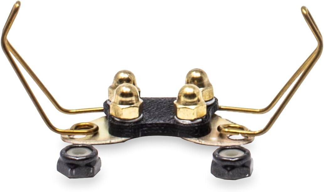 Educator CPAD-011 Winged Brass Contact Pads for Dog Training Collar Receivers – Fits RX-090, RX-120 & RX-1000 – For Long or Thick Coat Dogs – Not Compatible with RX-070 or ME-300