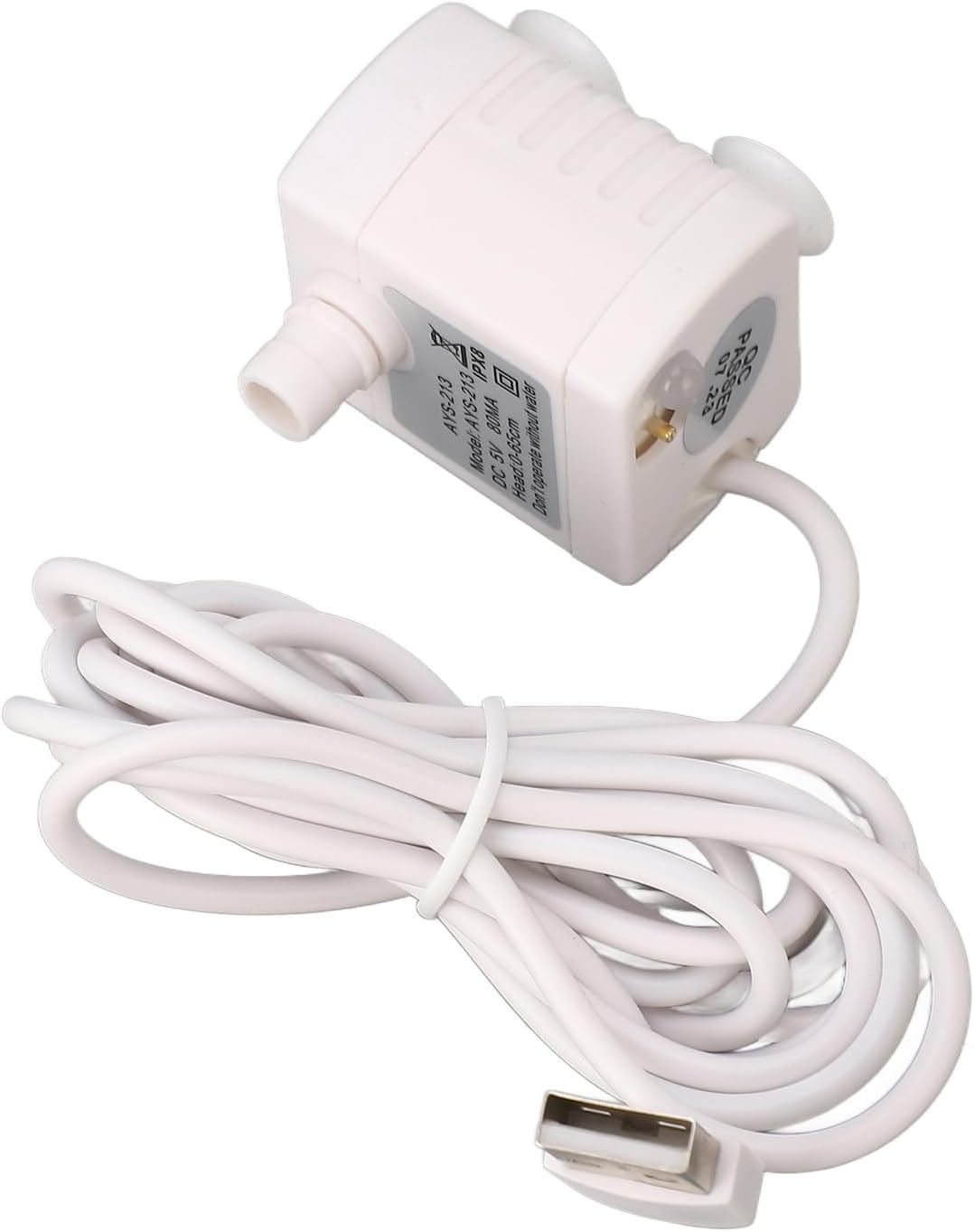 POCREATION Pet Water Fountain Pump, Ultra Quiet USB Powered for Cats and Dogs, Adjustable Flow 5V Low Noise Fountain Replacement Motor