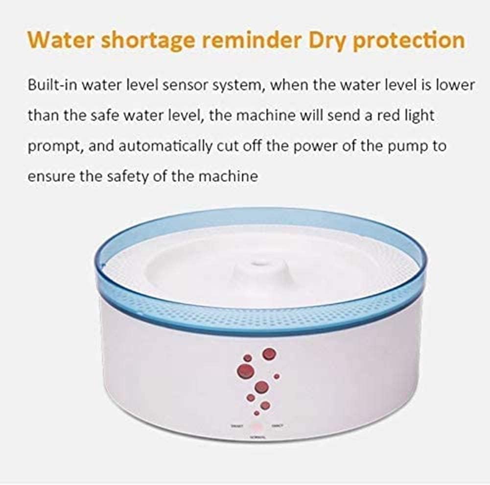Cat Water Fountain Pet Fountain Automatic Drinking Water Dispenser for Cats Dogs Other Pets Flowing Water Easy to Clean