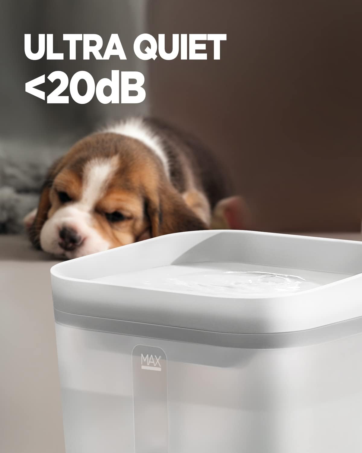 Ciays 106oz/3L Cat Water Fountain, Large Automatic Pet Fountain Dog Water Dispenser with Ultra Quiet Pump for Cats, Dogs, Multiple Pets, 3 Replacement Filters Included, White