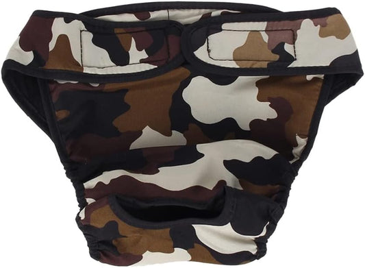 Pet Diapers Physiological Pants Sanitary Washable Female Pet Panties Shorts Pet Pants (Color : Blue Size: M Code) (Army Green XL Code)