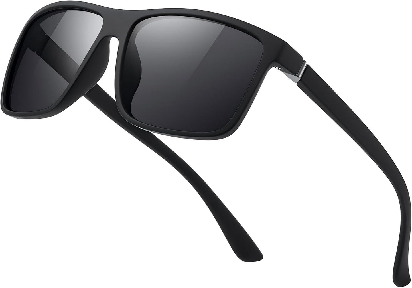 Sunglasses Men Polarized Sunglasses for Mens and Womens,Black Retro Sun Glasses Driving Fishing UV Protection