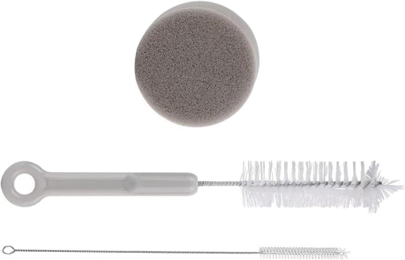 3pcs Cleaning Brush Set Pet Cats Drinking Fountains Water Submersible Pump Pipe Tube Bottle Cleaner Tool for Dogs Cats, 210x25mm/8.27x0.98in, Silver