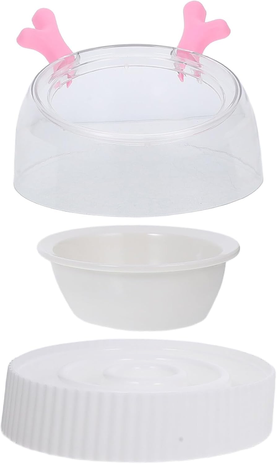 Milisten Slow Feeder Dog Bowl and Raised Pet Water Dispenser with Stand Anti-Spill Slow Feeding Bowl for Small Dogs and Cats for Indoor Use
